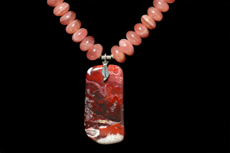 Agate (NS)/ss Necklaces